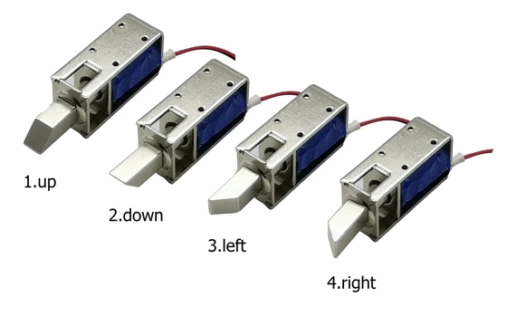 U1054-1D-B โซลินอยด์ล็อคประตูสำหรับตู้เก็บของ ระยะชัก 10 มม. ฉนวนคลาส B ชุบโครเมียม