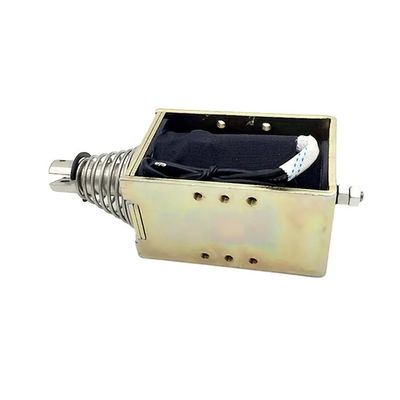 1U578 DC 12V 24V พลังงานเปิดกรอบผลักดันดึง สอลีนอยด์เส้นตรงที่มี 10 มิลลิเมตร