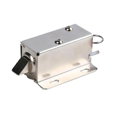 U1054-1b 12V 24V แม่เหล็กไฟฟ้าโซลินอยด์ล็อคขนาดเล็กแบบดึงชนิดปกติปิด พร้อมฟังก์ชันโอเวอร์ไรด์