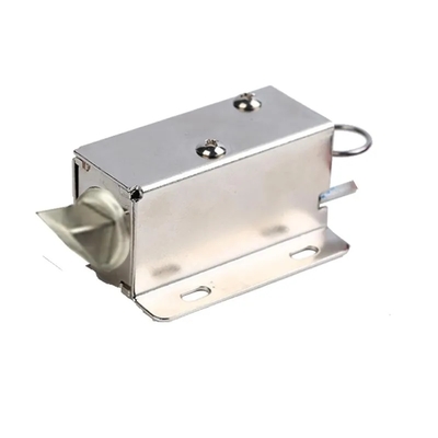 U1054-1b 12V 24V แม่เหล็กไฟฟ้าโซลินอยด์ล็อคขนาดเล็กแบบดึงชนิดปกติปิด พร้อมฟังก์ชันโอเวอร์ไรด์