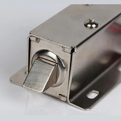 U1054-1b 12V 24V แม่เหล็กไฟฟ้าโซลินอยด์ล็อคขนาดเล็กแบบดึงชนิดปกติปิด พร้อมฟังก์ชันโอเวอร์ไรด์