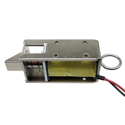 U1054-1g 5V 12V 24V DC โซลินอยด์ล็อคแบบเปิดเฟรมขนาดเล็ก ปกติปิด แบบผลักดึง สำหรับตู้