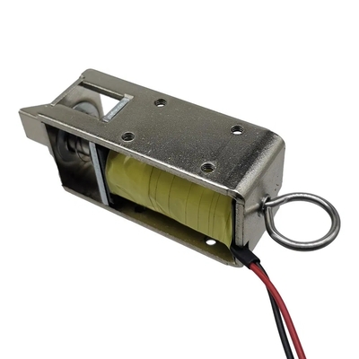 U1054-1g 5V 12V 24V DC โซลินอยด์ล็อคแบบเปิดเฟรมขนาดเล็ก ปกติปิด แบบผลักดึง สำหรับตู้