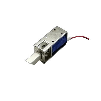 U1054-1D-B โซลินอยด์ล็อคประตูสำหรับตู้เก็บของ ระยะชัก 10 มม. ฉนวนคลาส B ชุบโครเมียม