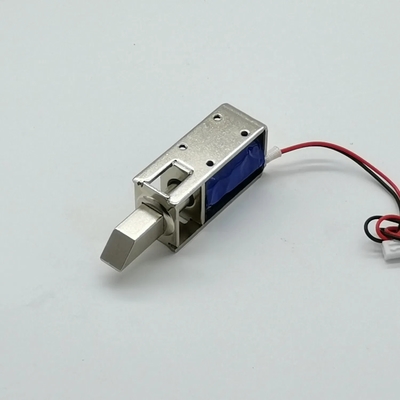 U1054-1D-B โซลินอยด์ล็อคประตูสำหรับตู้เก็บของ ระยะชัก 10 มม. ฉนวนคลาส B ชุบโครเมียม