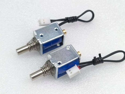 สินค้าใหม่ มินิ DC 12 โวลต์ U0625S โซลินอยด์แบบเปิดเฟรม แบบเส้นตรง ดึงและดัน 3V 12V 24V คอยล์
