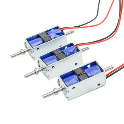 KS0735 โซเลนอยด์ล็อคซิ่งขนาดเล็ก Dc 12v สาย 24 วอลต์