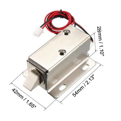ล็อคตู้ไฟฟ้าแบบเปิดเฟรม 12v DC Electrical Control Solenoid Express Parcel Locker Electromagnetic Lock 24v