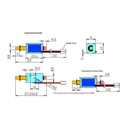 U1054s-2-001 ล็อค / โซเลโนอิด / อุปกรณ์เสริมตู้ล็อคแบบฉลาด / โซเลโนอิดดันดึง