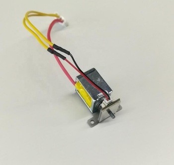 DC 5V 4.1W Push Pull Electric Solenoid Bolt Lock พร้อมสวิตช์ทดสอบ