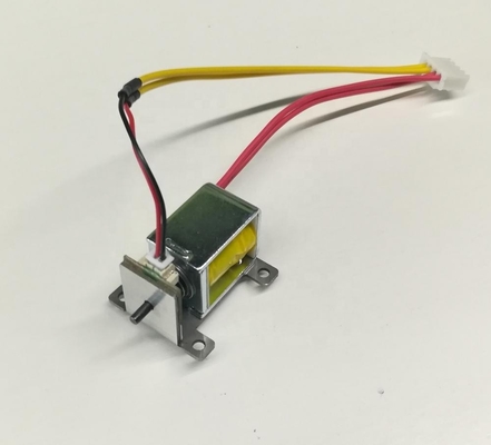 DC 5V 4.1W Push Pull Electric Solenoid Bolt Lock พร้อมสวิตช์ทดสอบ
