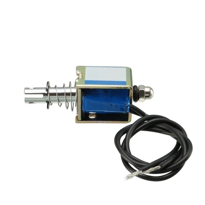 DC 12V 0.3N 8mm Stroke Open Frame แม่เหล็กไฟฟ้าโซลินอยด์
