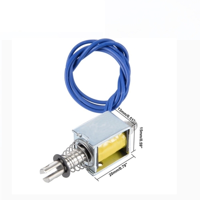DC 12V 0.3N 8mm Stroke Open Frame แม่เหล็กไฟฟ้าโซลินอยด์