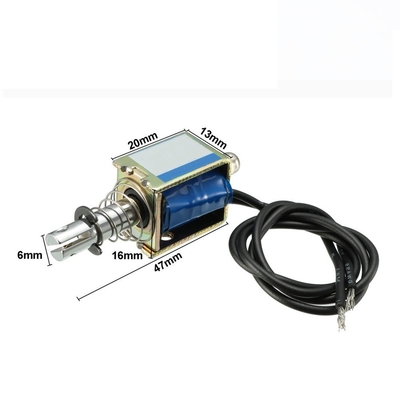 DC 12V 0.3N 8mm Stroke Open Frame แม่เหล็กไฟฟ้าโซลินอยด์